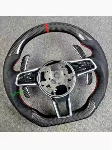 For Porsche Cayenne Panamera MACAN 911 997 718 987 981 100% Carbon Fiber Car Steering Wheel