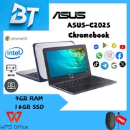 ASUS-C202S Chromebook 4GB RAM 16GB SSD 11.6" laptop【BT Refurbished】Chrome OS