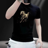 2025 T-Shirt 2025 Design NEW Style High-End Street Wear Men 23new Short-Sleeved Top Heavy Stretch Ha