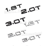 Suitable For Audi A4A5A6A7Q3Q5Q7 Car Sticker Displacement Mark 2.0T 1.8T 3.0T ABS Electroplating