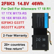 2F8K3 Compatible Laptop Battery 14.8V 86Wh For Dell For Alienware 17 18 R1 17X M17X-R518X 18 M18X-R3