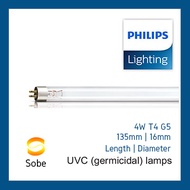 Seller own pickup T5 UV Philips 4W 6in T5 TUV Germicidal Fluorescent Tube (Sold in Pair). 135mm, 16mm diameter, Suitable for most baby sterilizer, Haenim and Xiao mi. 8000 average hours, Authentic Philips, made in Poland. UVc Ultra violet light