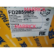 Toyota Land Cruiser V8 FZJ100 FZJ105 HDJ100 HDJ101 HZJ105 Lexus LX470 UZJ100 brake pad front FBK