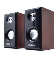 USB Speakers Usb Powered Surround Sound Wooden Speakers Desktop Wired Loudspeakers Bass Stereo Subwo