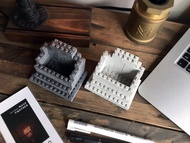 曙MUSE 樂高積木水泥名片架  辦公室 擴香石 手作 創意