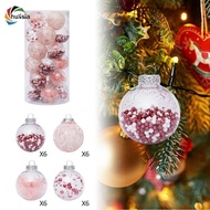[chulisia] 24 Pieces Christmas Ball Ornaments Christmas Baubles Christmas Hanging