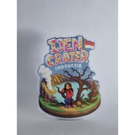 Refrigerator magnet Refrigerator sticker/ Acrylic fridge magnet KAWAH IJEN