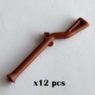 LEGO PARTS x12 pcs FLINTLOCK MUSKET 2561 PIRATES 10320 WEAPON ACCESSORIES GENUINE