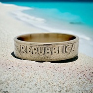 聖馬利諾硬幣戒指 20裡拉 1975年、聖馬利諾男戒、聖馬利諾錢幣戒指