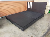 Katil Kulit PVC Queen Divan Queen Bed Frame Katil Queen