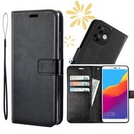 Redmi 13 2404ARN45A 24040RN64Y 2406ERN9CC NOTE 13R Poco M6 13 casing Businessleather foldable buckle