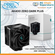 DEEPCOOL AK400 ZERO DARK PLUS Performance CPU Cooler Deepcool CPU Cooler Heatsink (R-AK400-BKNNMD-G-