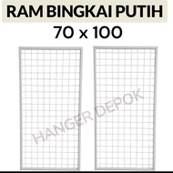 70 x 100 Thick White Coating Frame Net Display Ram Display Accessories