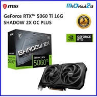 MSI NVIDIA RTX5060TI SHADOW 2X 16G GDDR7 OC GRAPHIC CARD