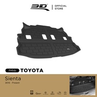 3D Mats ถาดท้ายรถยนต์ TOYOTA SIENTA 2016 - 2024 พรมกันลื่น พรมกันนํ้า พรมรถยนต์