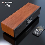 Sansui ลำโพงบลูทูธไร้สาย P300โฮมเธียเตอร์,ลำโพงนาฬิกาปลุกตั้งโต๊ะคอมพิวเตอร์ลำโพงย่านความถี่ต่ำสเตอร