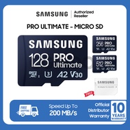 SAMSUNG MicroSD PRO Ultimate 128GB 256GB/ 512GB Micro SDXC Memory Card 128 256 512 GB Memory Card + 