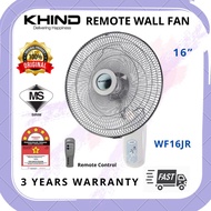 KHIND REMOTE WALL FAN 16” (WF16JR/ WF1602SE) KIPAS DINDING KHIND 16”