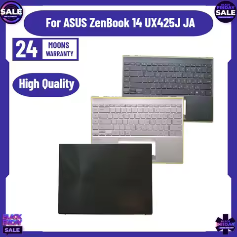 For ASUS ZenBook 14 UX425J JA (ZenBook 14 2020 U4700J A) Laptop LCD Back Cover Front Bezel Palmrest 