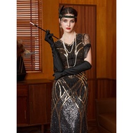 1920S Gatesby Dress Retro Party Evening Dress Prom Beaded Sequined Dress