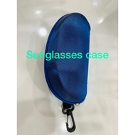 Blue Sunglasses Zip Case BIG Spectacle Frame Casing Box 高档新款有挂钩蓝色眼镜盒 Kotak Cermin Mata Besar( 1pc)