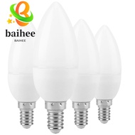 BAIHEE 4 Pack LED Candle Bulb, E14 B11 LED Bulb, Retro Style 3W Flame Shape AC 85-265V Candelabra Li
