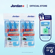 Jordan | Alfa 8-in-1 Soft Toothbrush 2+1 Multi-Pack | Bundle of 6
