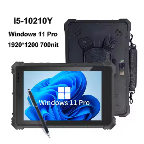 Original Rugged 10.1 Inch Windows 11 Pro Industrial Tablet 8GB+128GB Intel i5-10210Y IP68 700nit RJ4