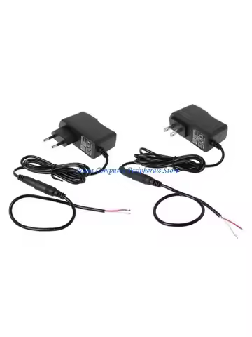 F68C 5.5mmx2.1mm AC 100-240V to for DC 3V 1A Converter Adapter Power Supply E