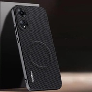 Luxury PU Leather Magnetic Case For OPPO A98 5G Textured Back Cover Silicone Protection Phone Case F