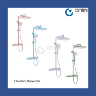 Onimi Italia - 3 Functions Shower Set / Pastel Colour Shower Set / Blue Shower Set / Pink Shower Set