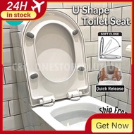 AvailableC & C Heavy Duty U shape toilet seat cover with soft close adjustable hinge cover Bowl seat