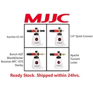 MJJC Foam Cannon Pro V2.0 for Karcher K Bosch Black&Decker 1/4” Quick Connect Apache Tsunami Lutian 