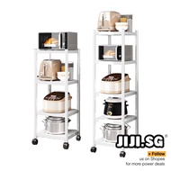 (JIJI.SG) LORAINE Kitchen Storage Rack / Shelves / Shelving / Castor / Trolley