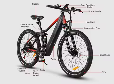 Modern Design 26inch Velo Lectrique High Power 250W MTB Bicycle Ebike for Bicicleta Electrica Para A