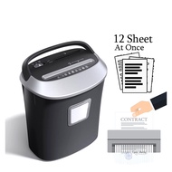 Heavy Duty Paper Shredder Cross Cut Credit Bank ID Card 12 Sheet