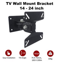 F01 F-01 Full Motion 14 - 24 inch 180 Degree Swivel Tilt TV Wall Mount LED LCD Monitor Holder Bracket 10kg 2893.1