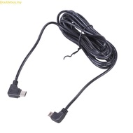Doublebuy 11ft Type C to Mini USB Charging Wire 340cm Double Right Angle 5V Power Cable