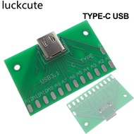 5PCS Type-C USB female Test board USB 3.1 24P female connector Type-C adapter PCB Converter Measure current conduction