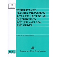 Inheritance (Family Provision) Act 1971 (Act 39) & Distribution Act 1958 (Act 300) and Order [As At 