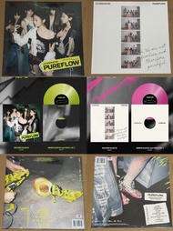 特價Le sserafim 2ND STUDIO ALBUM [PUREFLOW PT.1] VINYL LP (Electric Yellow Glitter / Hot Pink Glitter 