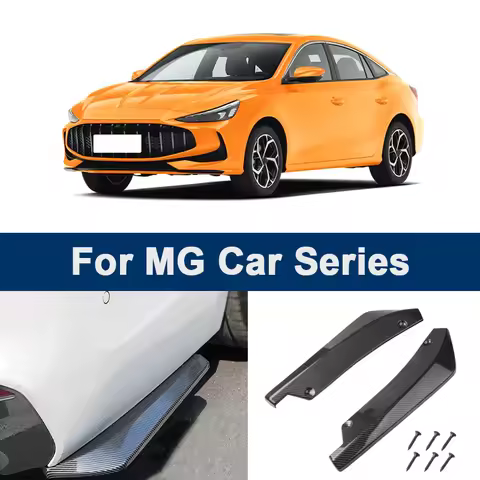 For MG 3 4 5 6 7 ZS HS ONE ES5 Cyberster GT GS RX5 Rear Bumper Lip Diffuser Splitter ABS Easy Instal