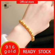 emas 916 original malaysia Emas 916 original lelong 916 Gold Bracelet for Women Gelang Tangan Perempuan Sauh Pasir Cakuk Petak Cop Jewellery Combo Emas Bangkok Bracelet Rantai Tangan Emas Korea Cop 916 Original Bangles for Women  Gold Wedding Jewelry