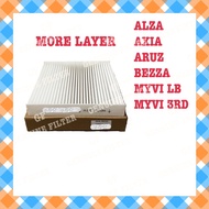 PERODUA MYVI LAGI BEST, MYVI NEW 2018, ALZA, AXIA, BEZZA, ARUZ AIR COND CABIN FILTER CF 1253, 014520