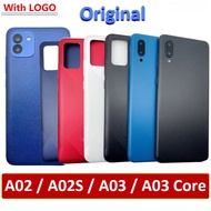 Original For Samsung Galaxy A02 A02S A03 Core A10S A03S Battery Door Housing Back Rear Cover With Ca