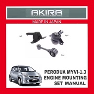 EL MYVI 1.0 / 1.3 ( 05-2010 )ENGINE MOUNTING SET AKIRA JAPAN MANUAL SUITABLE PERODUA MYVI WARANTY 6 