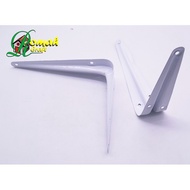 SIKU White L-shaped iron bracket L-shaped shelf bracket Support bracket Shelf bracket