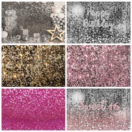 Fantasy Glitter Light Bokeh Backdrop Shiny Polka Dot Shimmer Sequins Spots Wedding Birthday Party Ph