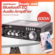 Bluetooth EQ Audio Amplifier Karaoke Home Theater FM 600W - AV-298BT