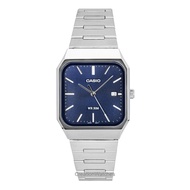 [Creationwatches] Casio Standard Analog Stainless Steel Blue Dial Quartz MTP-B185D-2A1V Mens Watch